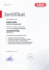 Andreas Golka, Grundlagen der Alarmtechnik