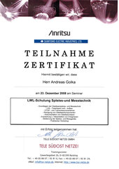LWL-Schulung Spleiss-und Messtechnik, Andreas Golka